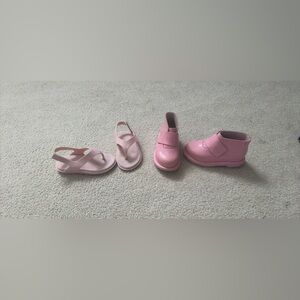 Mini Melissa Pink Kids Sandals and Boots bundle